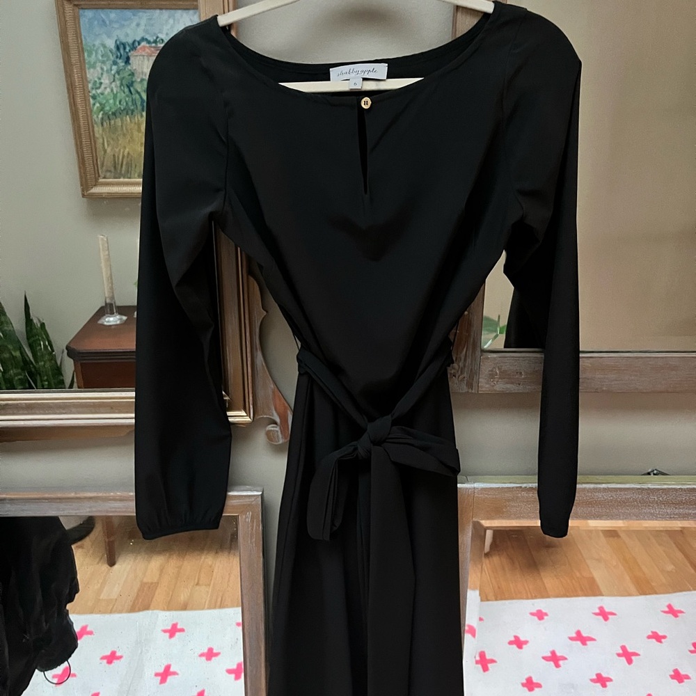 Shabby Apple Black 3/4 Sleeve Dress